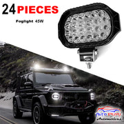 Auto Pearl Auxiliary light 24 LED Hi-Lo Ultra Bright White light 12V-45W, Driving Spot Work Lights | High Brightness Driving Lamp, Work Spot Lights compatible with All Bike and Car (Pack of 2)