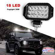 Auto Pearl Auxiliary light 18 LED Hi-Lo Ultra Bright White light Driving Spot Work Lights | 12V-35W High Brightness Driving Lamp, Work Spot Lights compatible with All Bikes and Cars