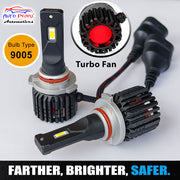 Auto Pearl 9005/HB3 LED Headlight Bulb for Car 100W 12000LM 6000K (White Light LED Headlight Bulb) compatible with All Car (Pack of 2)