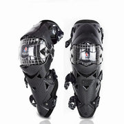 Auto Pearl Carbon Fiber Motorcycle KneePads Motocross Motorcycle Motorsport Racing Riding Knee Pads Protective Gear KneePads (Black, 2 Pcs)