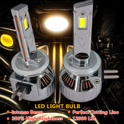 Auto Pearl H27 LED Headlight Bulbs for Car – 120W, 12000LM, 6000K Cool White, Super Bright with Turbo Cooling Fan, compatible with All Car (Pack of 2)