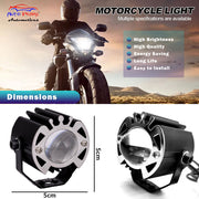 Auto Pearl One-Lens Crown Spotlight Voltage 12V and Power 12W fog light Emitting Diode compatible with All Bike and Car
