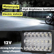 Auto Pearl Auxiliary 21Led Light, 12V-24W, 3Modes White / Yellow / Yellow-White | High Brightness Driving Lamp, Work Spot Lights compatible with All Bike and Car (Pack of 2)