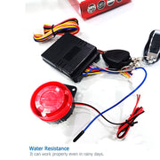 Auto Pearl Anti Theft Motorcycle Security Alarm System with 2 Key Remotes for Protection compatible with All Bike (Set of 1)