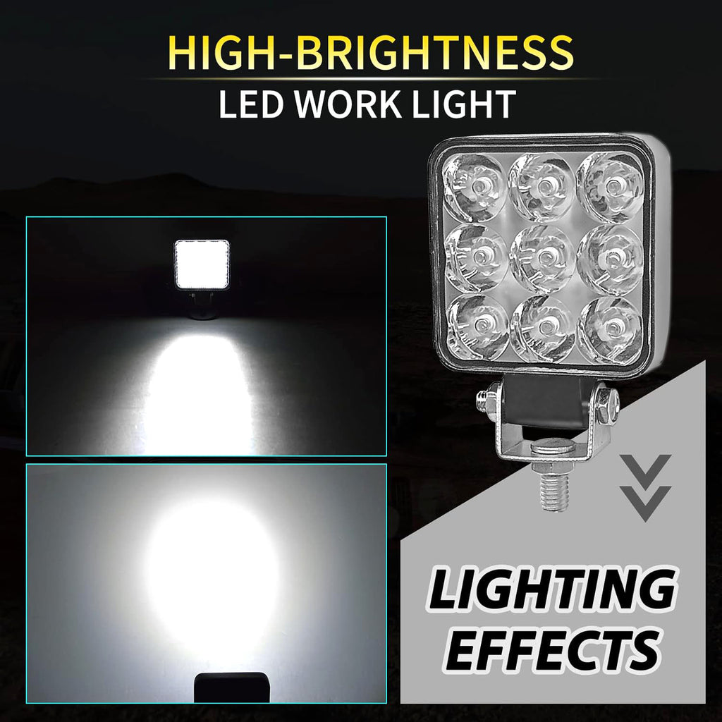 Auto Pearl 6cm 18W Mini Ultra Thin LED Work Light Spot Beam LED Pods D ...