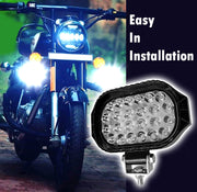 Auto Pearl Auxiliary light 24 LED Hi-Lo Ultra Bright White light 12V-45W, Driving Spot Work Lights | High Brightness Driving Lamp, Work Spot Lights compatible with All Bike and Car (Pack of 2)
