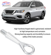 Auto Pearl Trailer Ring Eye, Front Bumper Towing Hook Forged Steel Tow Eye Ring Hook, Hitch Tow Ring Hook compatible with All Car Vibe (Pack of 1)