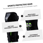 Bike Knee Pads and Elbow Pads Protective Set for Motorcycle, Riding, Cycling and Multi Sports Safety Protection Compatible with Motorcycle (Lemon Green, 4 Pcs)