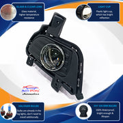 Auto Pearl H11 Halogen Bulb Projector DRL Fog light for Bolero Neo with Cover (Set of 2)