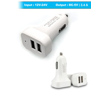 2-Ports Fast Car Charger with 4 in 1 Black Cable, Turbo Charger, Dual USB (Pack of 1)