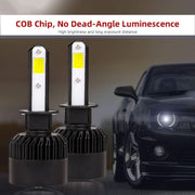 Auto Pearl H3 Car LED Foglight Bulb, 80W 3500LM 6000K (White Light LED Foglight Bulb/Auxiliary Lights) Pack of 2