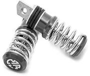 Coil Spring Style Bike Foot Pegs/Foot Rest (Set of 2)