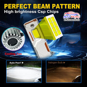 Auto Pearl H7 LED Headlight Bulb for Car 280W 18000LM 6000K (White Light LED Headlight Bulb) compatible with All Car (Pack of 2)