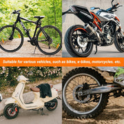 Heavy Duty Disc Brake Lock Anti-Theft Waterproof Disc Brake 110dB Alarm Lock Wheel Security Lock Compatible with Two Wheeler (Black)