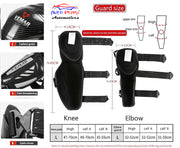 Auto Pearl Motorcycle Knee Shin Guards Elbow Pads, 4 in 1 PP Shell Motocross Knee Shin Safe Protection Armor for Moto Cycling Racing compatible with All Bike (Carbon Black, 4Pcs)