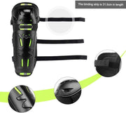 Bike Knee Pads and Elbow Pads Protective Set for Motorcycle, Riding, Cycling and Multi Sports Safety Protection Compatible with Motorcycle (Lemon Green, 4 Pcs)