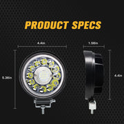 Flashing 33-Leds Round Environmental Protection Light (Pack of 1)