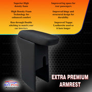 Auto Pearl Premium Car Armrest with Storage Box, High-Density Foam, Nappa Leatherette, No Obstruction to Rear Window Buttons, for Alto 800 2012-2016