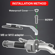 Motorcycle Chrome Flip Mirrors Set Adjustable Rotating Rear View Mirror Stealth Wind Wing Side for All Bike (Pack of 2) (Copy) (Copy) (Copy)