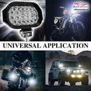 Auto Pearl Auxiliary light 24 LED Hi-Lo Ultra Bright White light 12V-45W, Driving Spot Work Lights | High Brightness Driving Lamp, Work Spot Lights compatible with All Bike and Car (Pack of 2)