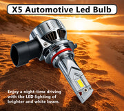 Auto Pearl 9005 LED Headlight Bulbs for Car – 120W, 12000LM, 6000K Cool White, Super Bright with Turbo Cooling Fan, compatible with All Car (Pack of 2)