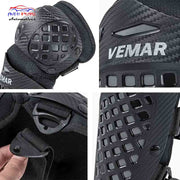Auto Pearl Motorcycle Knee Pads and Elbow Pads Protective Set for Riding, Cycling and Multi Sports Safety Protection compatible with All Bike (Black, 4 Pcs)