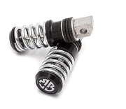 Coil Spring Style Bike Foot Pegs/Foot Rest (Set of 2)