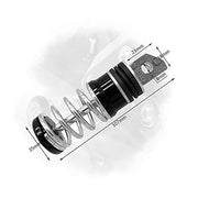 Coil Spring Style Bike Foot Pegs/Foot Rest (Set of 2)