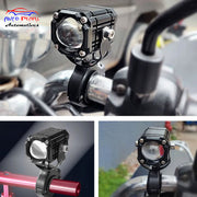 Auto Pearl Motorcycle Mini Driving Lights Yellow / White / Red LED Spot light 15W 3-Color Modes & Flashing Fog Lights compatible with All Bikes and Cars
