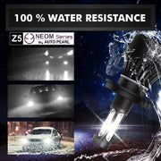 Auto Pearl H4 80W LED Headlight with Better Heat Dissipation 6000K, 3500LM Water Resistant White Light (Pack of 2)