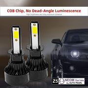 Auto Pearl H1 LED Headlight/Sidelight/Turning light Bulb for Car 80W 3500LM 6000k (White Light LED Headlight Bulb) Pack of 2