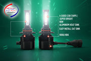 Auto Pearl 9006/HB4 Bulb Type LED Headlight Bulb 80W 14000LM 4300K Warm White, 4-Side Fog Light 9006/HB4 compatible with All Car (Pack of 2)