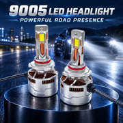 Auto Pearl 9005-6500K 480W (240W Each), 36000LM LED Headlight Bulb with rear cooling Fan for Car (Cool White Light LED Headlight Bulb)