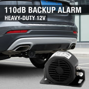 Auto Pearl Reversing Back up Alarm, Heavy-Duty 110dB 12V Professional Backup Reverse Warning Alarm with Very Loud Beeper Tone compatible with All Car (Pack of 1)