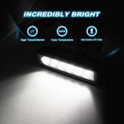 6 LED Waterproof LED Off Road Driving Flood light (Pack of 1)