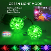 Auto Pearl Motorcycle RGB Star Light Flash Chassis Strobe Light Underglow Ambient RGB Dash Light 12V-30W Motorbike LED compatible with All Bike (Pack of 2)