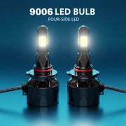 Auto Pearl 9006-6500K 320W (160W Each), 18000LM LED Headlight Bulb with rear cooling Fan for Car (Cool White Light LED Headlight Bulb)