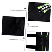 Bike Knee Pads and Elbow Pads Protective Set for Motorcycle, Riding, Cycling and Multi Sports Safety Protection Compatible with Motorcycle (Lemon Green, 4 Pcs)