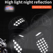 Auto Pearl Motorcycle Knee Pads and Elbow Pads Protective Set for Riding, Cycling and Multi Sports Safety Protection compatible with All Bike (Black, 4 Pcs)