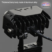 Auto Pearl Motorcycle 2-Projector Lens Driving Lights Yellow / White LED Spot light 15W Dual Color Mode Fog Lights compatible with All Bike and Car