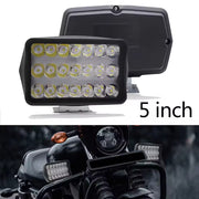 Auto Pearl Auxiliary 21Led Light, 12V-24W, 3Modes White / Yellow / Yellow-White | High Brightness Driving Lamp, Work Spot Lights compatible with All Bike and Car (Pack of 2)
