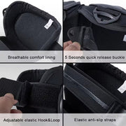 Auto Pearl Motorcycle Knee Shin Guards Elbow Pads, 4 in 1 Monstor Style  Knee Shin Safe Protection Armor for Moto Cycling Racing compatible with All Bike (Black, 4Pcs)