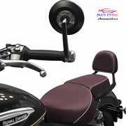Auto Pearl Rear View Mirrors Handle Bar End Round View Mirrors for Hunter 350, Meteor 350, Classic 350, Super Meteor 650, Shotgun 650, GT 650, Interceptor 650, Himalayan 650, Guerrilla 650 (Pack of 2)
