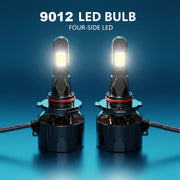 Auto Pearl 9012-6500K 320W (160W Each), 18000LM LED Headlight Bulb with rear cooling Fan for Car (Cool White Light LED Headlight Bulb)