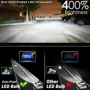 Auto Pearl 9005/HB3 LED Headlight Bulb for Car 80W 3500LM 6000K (White Light LED Headlight Bulb) (Pack of 2)