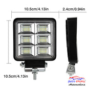 Auto Pearl Front fog lights 4Inch LED Work Light Headlight 12V-15W Driving Fog Lamp Spotlight compatible with All Bike and Car
