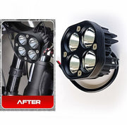 4 LED Super Bright White Flashing light for All Bike (Pack of 1)