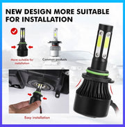 Auto Pearl 9006 LED-Headlight Bulb for Car 80W 3500LM 6000K, White (9006 Car LED-Headlights Bulb), Pack of 2