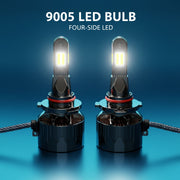 Auto Pearl 9005-6500K 320W (160W Each), 18000LM LED Headlight Bulb with rear cooling Fan for Car (Cool White Light LED Headlight Bulb)