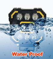 Auto Pearl Square 10-Led DRL Motorcycle Off-Road Vehicle Light Auxiliary White & Yellow 12V-24W (Pack of 1)